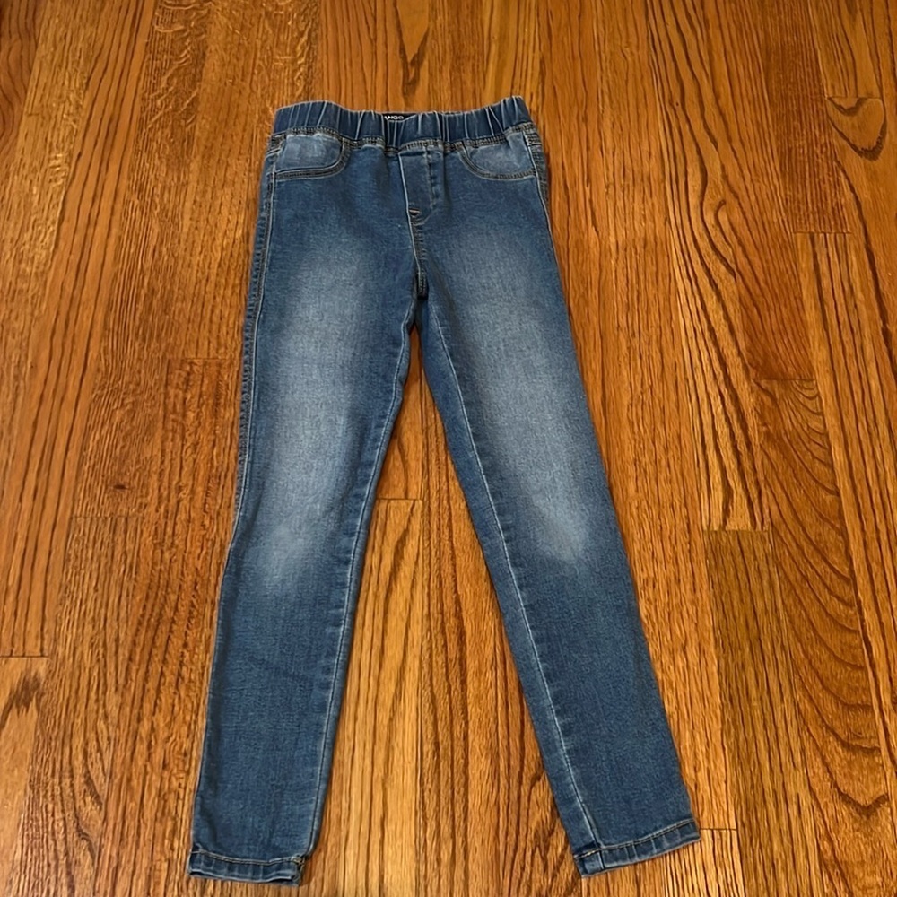 Girls Mango Blue Jeans Legging with Elastic waist size 7-8y 128 cm Denim Kids